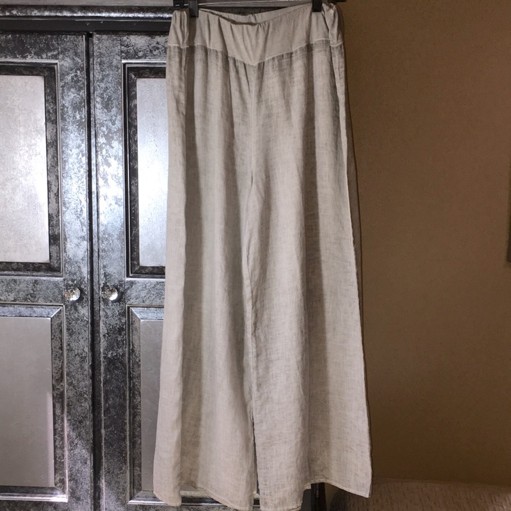 Beau Jours Hemp and Linen Wide Legs Pants